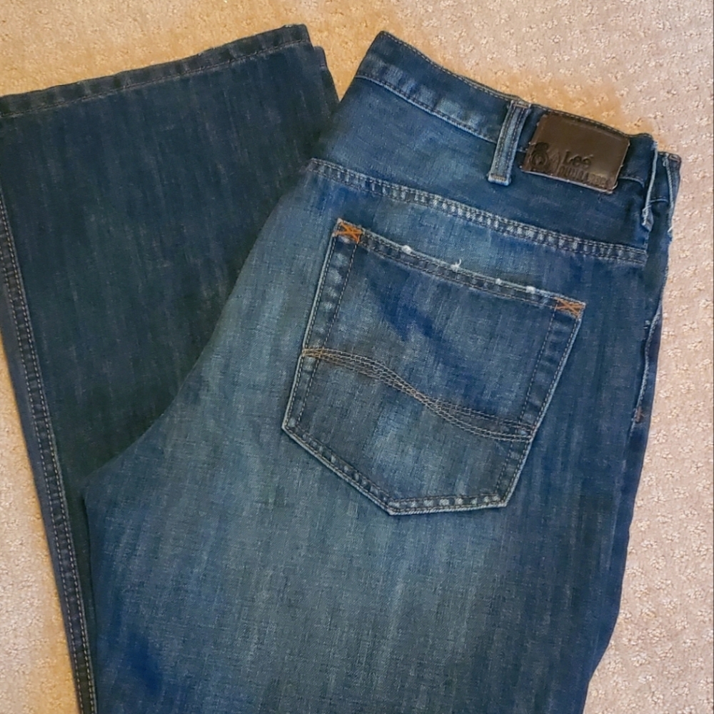 Men's Lee dungarees relaxed bootcut jeans